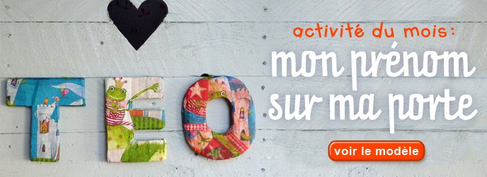 Atelier : mon prénom sur ma porte